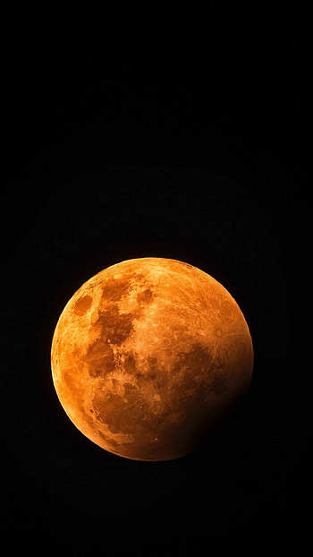Orange moon, Top , Backgrounds HD phone wallpaper
