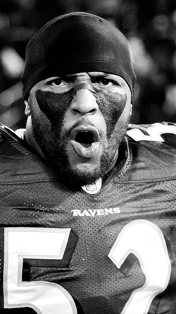 Preview ray lewis, american football, baltimore ravens, bw HD phone wallpaper