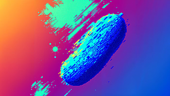 Vibrant Pickle in Stunning Ultra, pickle, Abstract, Digital Art, colorful, futuristic HD wallpaper