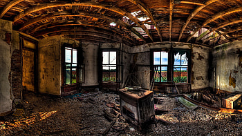 my old room r, abandoned, r, room, corn field HD wallpaper