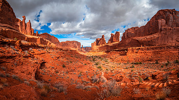 Canyon Desert Nature USA Arches National Park Travel HD wallpaper