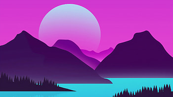 Minimal Landscape, landscape, minimalism, minimalist HD wallpaper