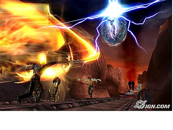 FIRE VS LIGHTING AS IN HELL VS THE GODS, god, lighting, ghost, rider, fire, ghost rider, ps2 HD wallpaper