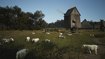Manor Lords Rustic Windmill -, video game, Manor Lords HD wallpaper