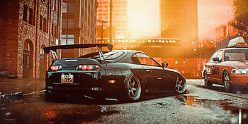 Toyota Supra , , John Thompson, Toyota HD wallpaper
