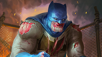 Big Batman Bleeding, batman, superheroes, artwork, artist HD wallpaper
