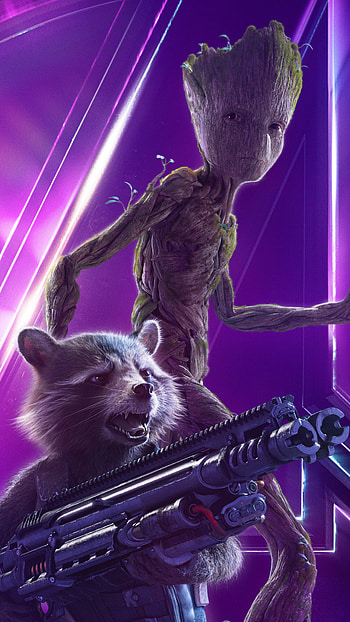 Avengers: Infinity War, Rocket Raccoon HD phone wallpaper