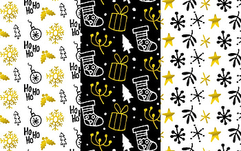 Texture, white, black, craciun, yellow, christmas, paper, pattern HD wallpaper