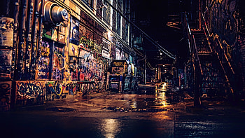 Graffiti Wall Night , graffiti, wall, night, artist, digital-art, graphy HD wallpaper