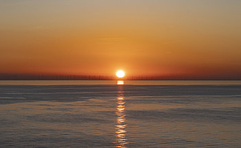 Nature, Sunset, Sea, Sun, Twilight, Reflection, Dusk HD wallpaper