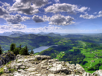 Landscape, Nature, Mountains, Clouds, View From Above HD wallpaper