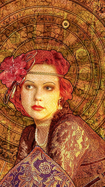 Vintage woman, vintage, woman, artistic HD phone wallpaper