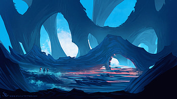 Dolphins Cave , dolphin, artist, artwork, digital-art, deviantart HD wallpaper
