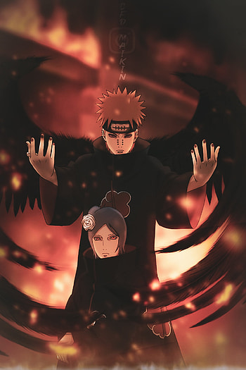 Pain e konan, naruto, Shippuden, boruto, animes, girl, anime HD phone wallpaper