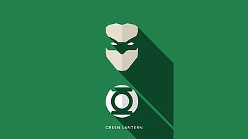 Green Lantern, Minimalism, Superheroes HD wallpaper