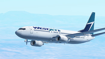 WestJet 737-800, Nose cap support HD wallpaper