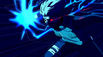 Kakashi Hatake Blue Background Naruto HD wallpaper