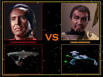 Kahn versus Kor, kor, kahn, star trek, battle HD wallpaper
