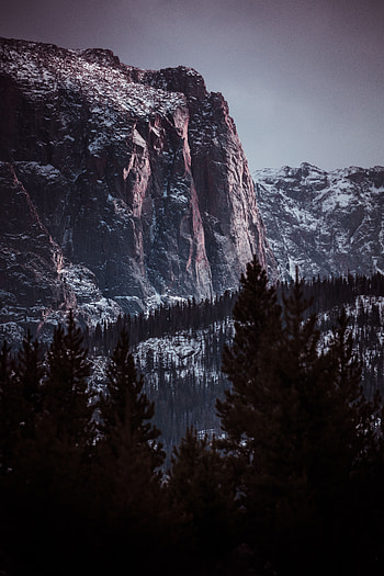 Landscape, Nature, Trees, Mountains, Rocks, Snow Covered, Snowbound HD phone wallpaper
