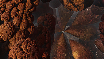 Copper Bulbs in Space Exploration 1, trippy, psychedelic, aesthetic, space, Abstract, fractal HD wallpaper