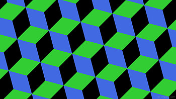 green blue black 3d cubes lime green royal blue HD wallpaper