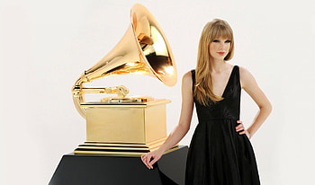 Taylor Swift, taylor, girl, singer, beauty, woman, black dress, gramo, music, artist, swift, blonde hair HD wallpaper