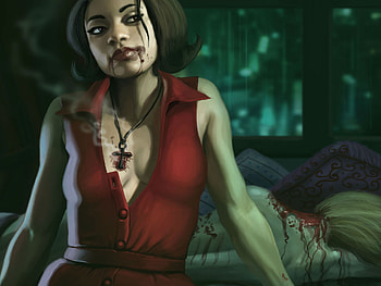 Horror, Scary, Dark, Vampire, Blood, Creepy, Evil, Spooky HD wallpaper