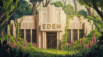 Art Deco Eden Ultra, Art deco, building, nature, vine, garden HD wallpaper