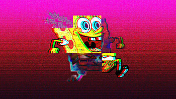 Spongebob Vaporwave , spongebob, cartoons, vaporwave HD wallpaper