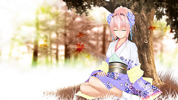 Kimono Luka, Classic, Wall, Beauty, New, Anime HD wallpaper
