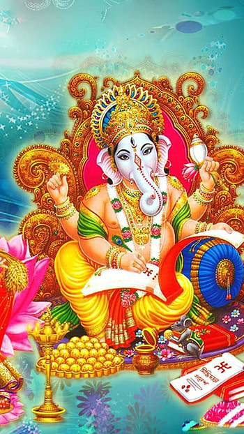 Laxmi Ganesh, Lord Ganesha, laxmi HD phone wallpaper