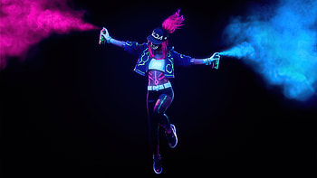 Kda Akali Black , kda, akali-league-of-legends, league-of-legends, games, deviantart HD wallpaper