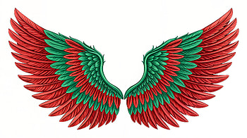 Vibrant Angel Wings - Ultra, angel wings, wings, colorful, design HD wallpaper