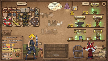 Backpack Battles Game - Inventory Strategy Interface, video game, Backpack Battles, inventory HD wallpaper