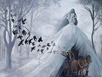 the white lady 2, gothic, cg, 3d, art, female HD wallpaper