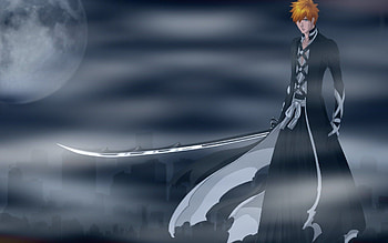 Bankai form, Ichigo Kurosaki HD wallpaper