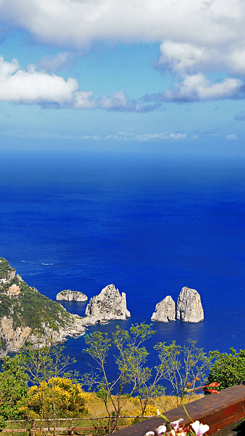 Capri Island, Anacapri town, Naples province, Italian charm HD phone wallpaper