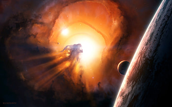 Space Block Hole, space, digital-universe HD wallpaper