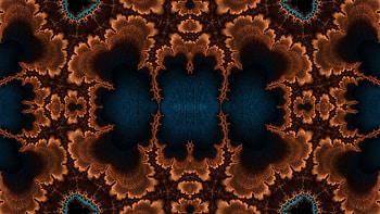 Trippy Psychedelic Fractal, trippy, psychedelic, aesthetic, orange (Color), Abstract, fractal HD wallpaper