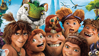 Grug (The Croods), Movie, The Croods, Eep (The Croods), Guy (The Croods), Sandy (The Croods), Thunk (The Croods), Ugga (The Croods) HD wallpaper