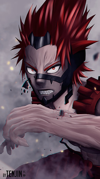 Red Riot | Kirishima: Hardened Resolve | Crimson Quake, Eijiro Kirishima, Anime, My Hero Academia HD phone wallpaper