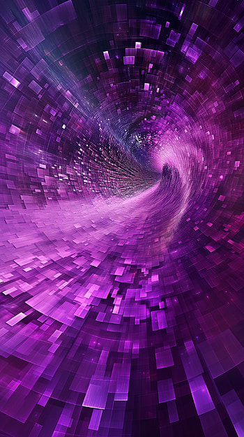 Purple Vortex Abstract Tunnel, artistic, purple, Abstract, Digital Art, abstract purple HD phone wallpaper