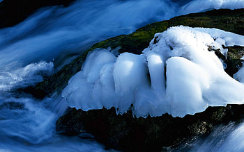 Landscape, Rivers, Ice HD wallpaper