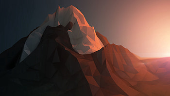 Abstract, Mountains, Shine, Light, Irregularities, Paper HD wallpaper
