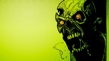 Preview zombies, scary, green, eyes, blood HD wallpaper