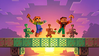 Minecraft LIVE Save the Date, video game, Minecraft, game art HD wallpaper