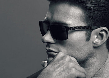Scott Eastwood, white, black, man, bw, hand, sunglasses, actor, face, male HD wallpaper