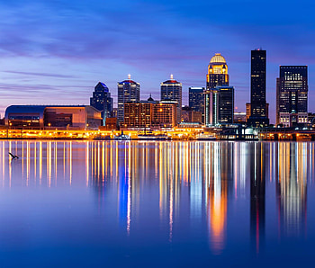 Louisville Skyline, Jefferson town pride, Commercial cleaning services, Town's beauty HD wallpaper