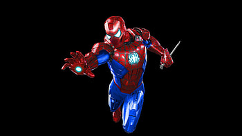 Iron spider, artwork, fan made HD wallpaper