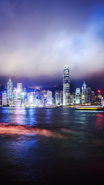 Hong Kong skyline, Travels, , Country landscape HD phone wallpaper